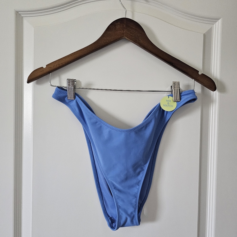 Forever 21 Blue Bikini Bottom NWT Size Large